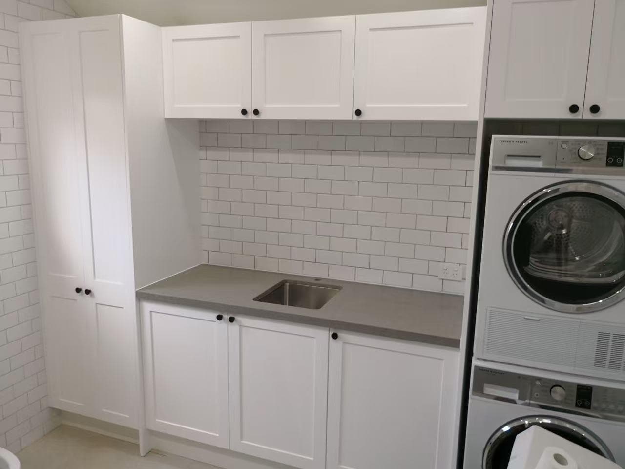 Laundry renovation in Sydney by Crown and Stone — 2